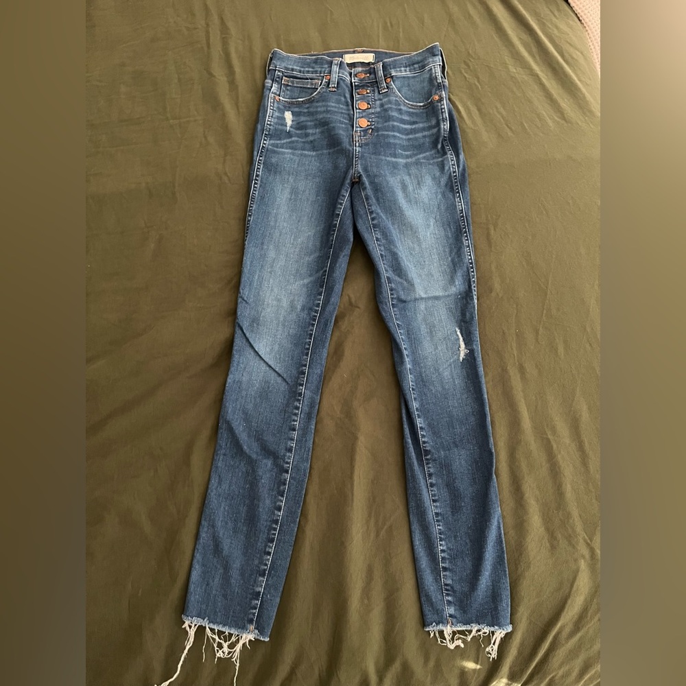 Madewell 10” High Rise Skinny Blue Jeans